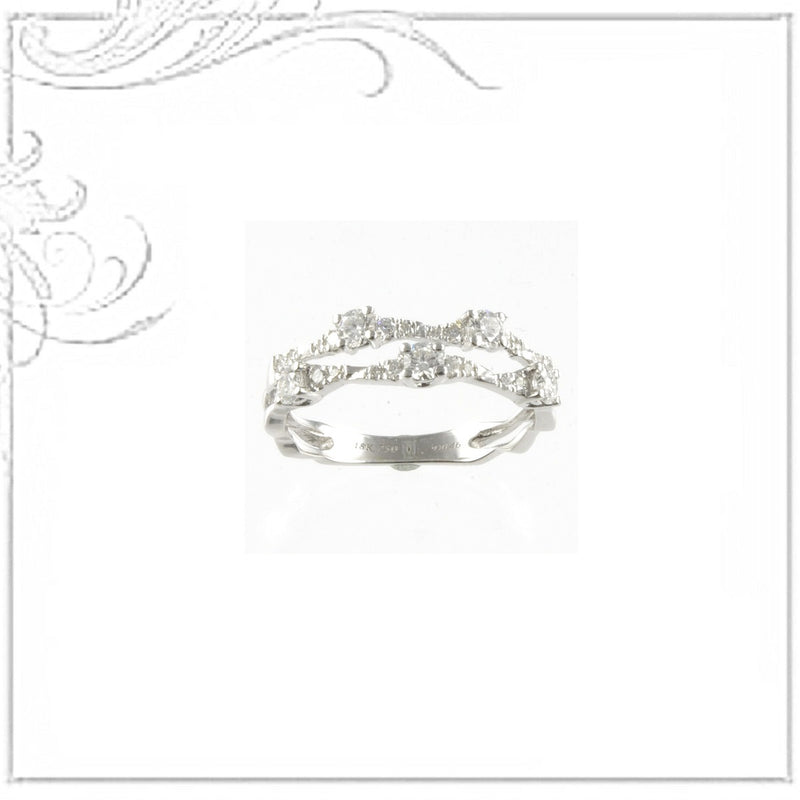 K18WG  Diamond Ring D,0.46ct  Ring Size #12