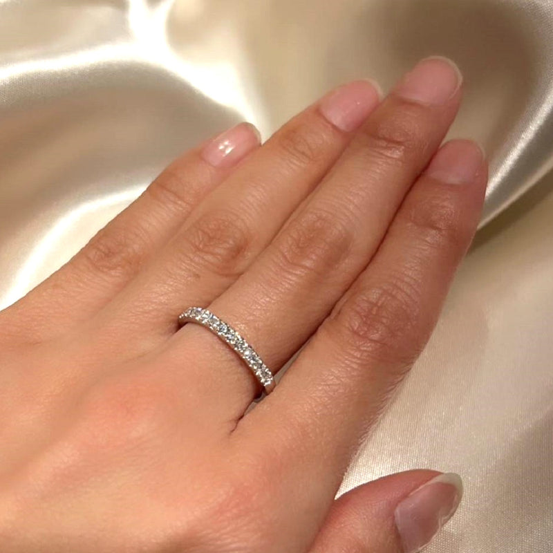 K18WG  Diamond Ring D,0.32ct  Ring Size #12.5