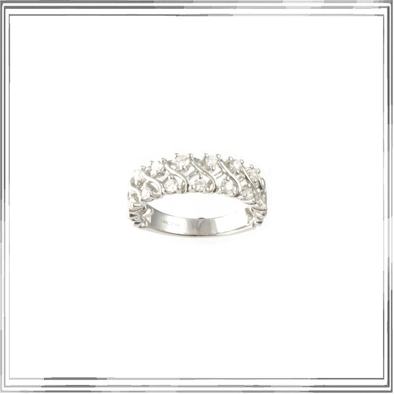 K18WG Diamond Ring D,0.31ct size #12
