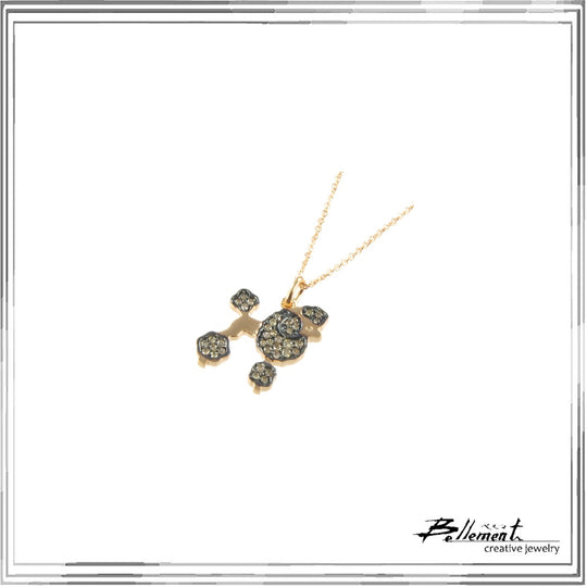 K18PG Brown Diamond Pendant Necklace BRD,0.11ct