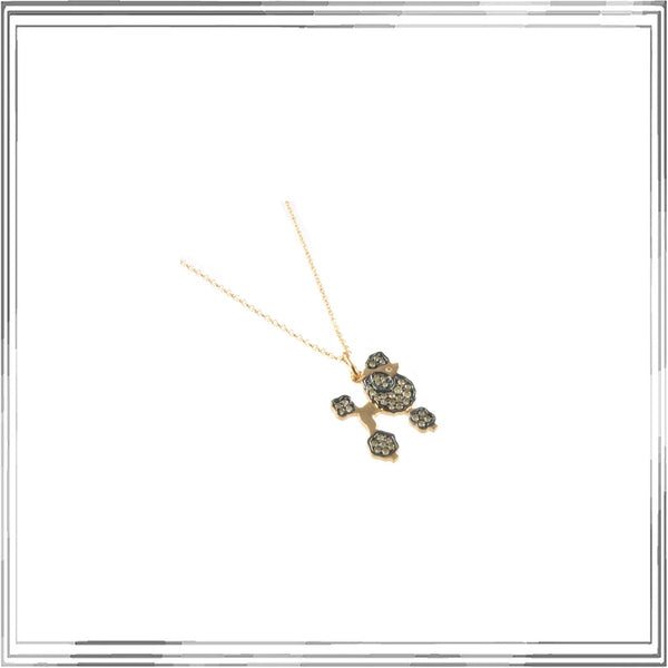 K18PG Brown Diamond Pendant Necklace BRD,0.11ct