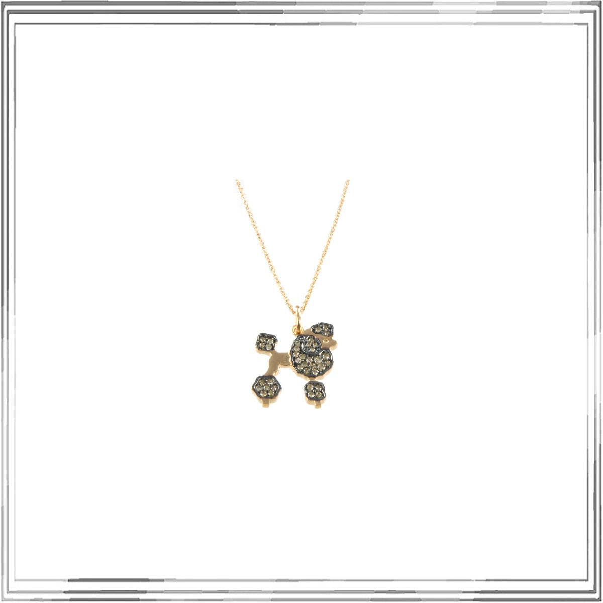 K18PG Brown Diamond Pendant Necklace BRD,0.11ct
