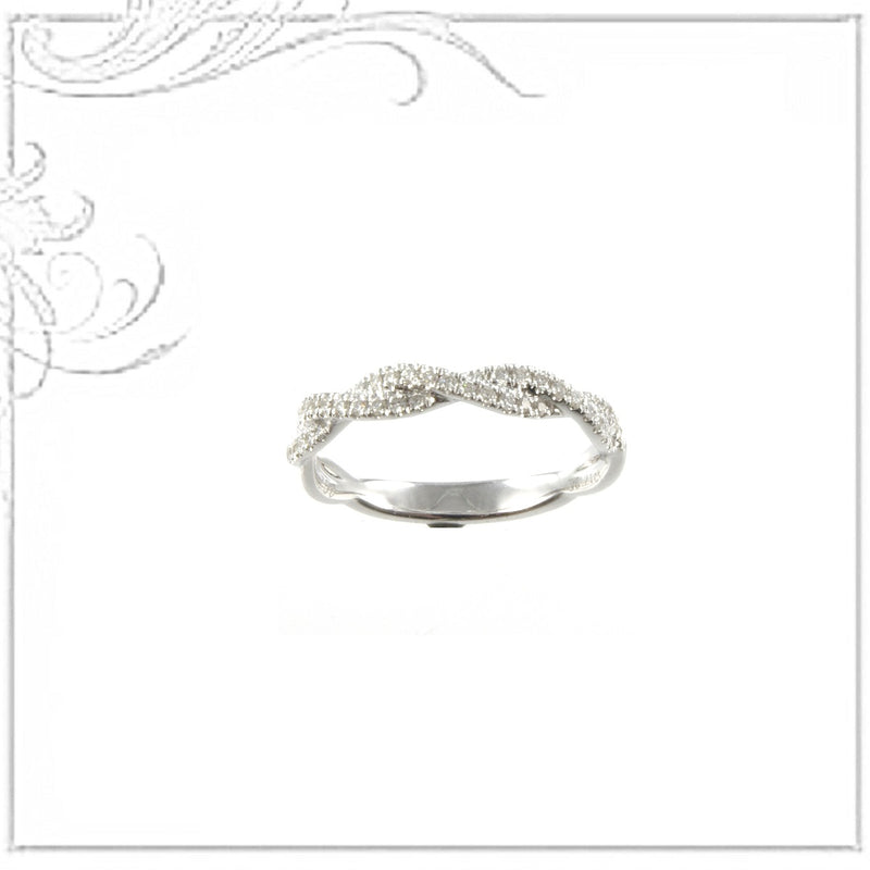K18WG  Diamond Ring D,0.21ct  Ring Size #12