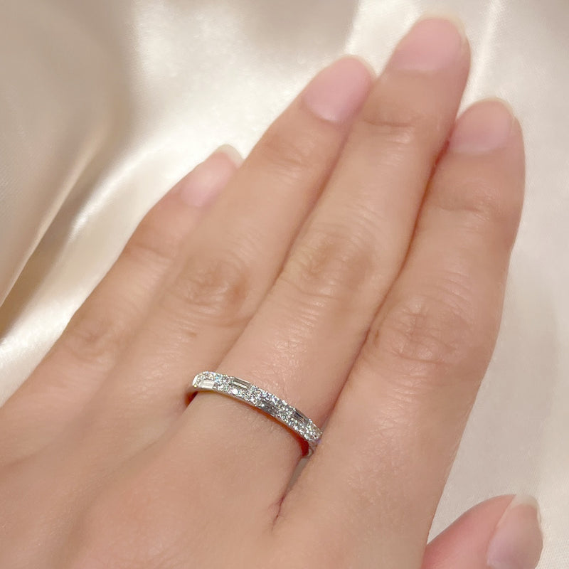 K18WG  Diamond Ring D,0.27ct  Ring Size #12