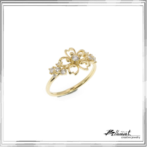 K18YG Diamond Ring D,0.29ct size #14