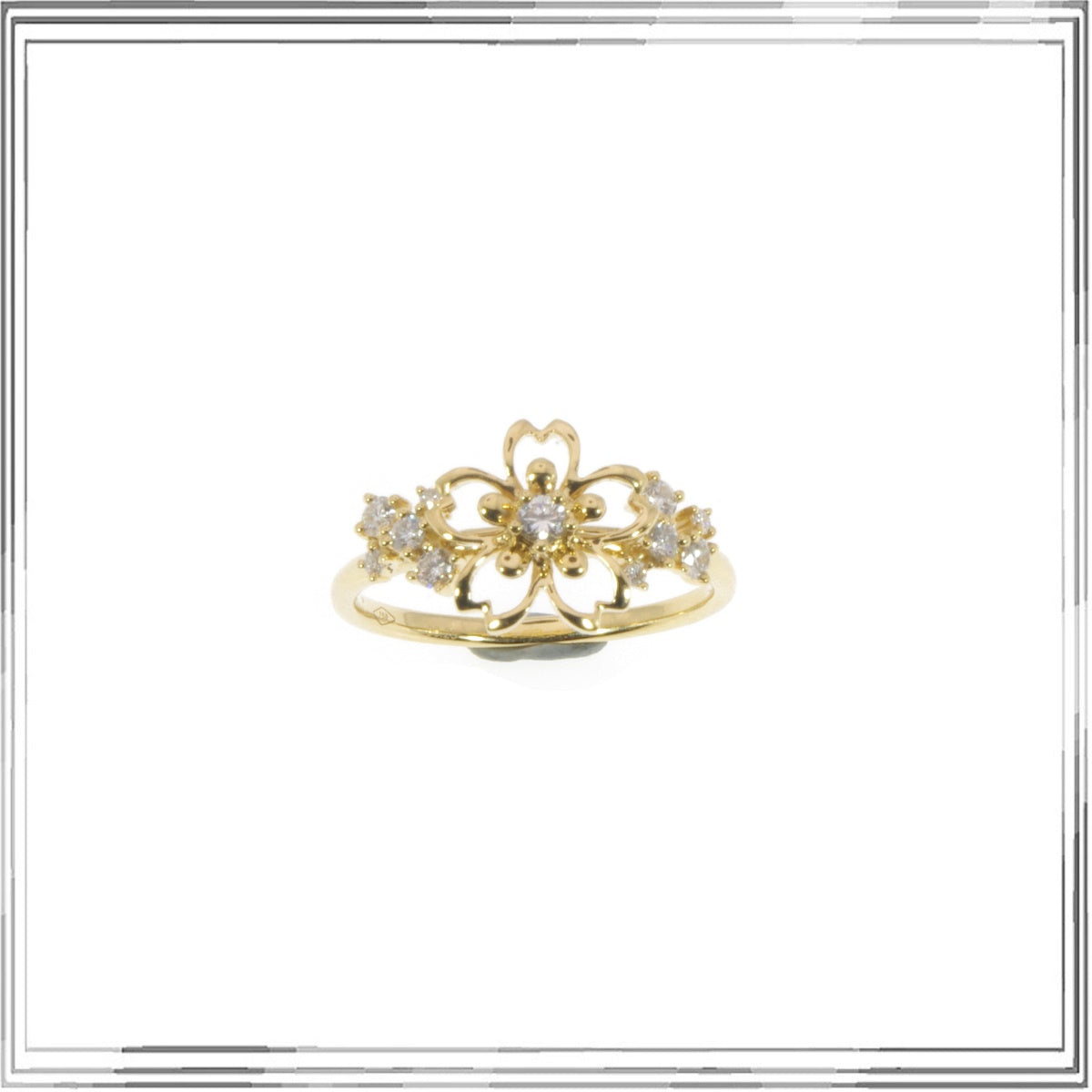 K18YG Diamond Ring D,0.29ct size #14 – Bellement（ベルマ）