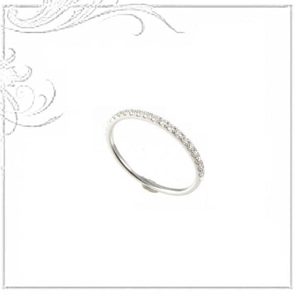 K18WG  Diamond Ring D,0.21ct  Ring Size #12.5