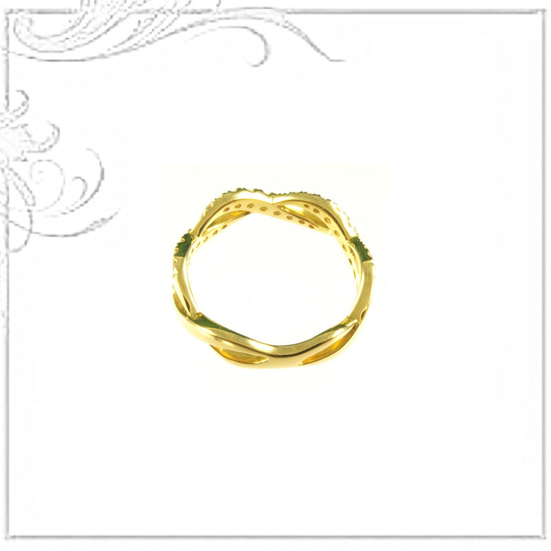 K18YG  Diamond Ring D,0.35ct  Ring Size #12